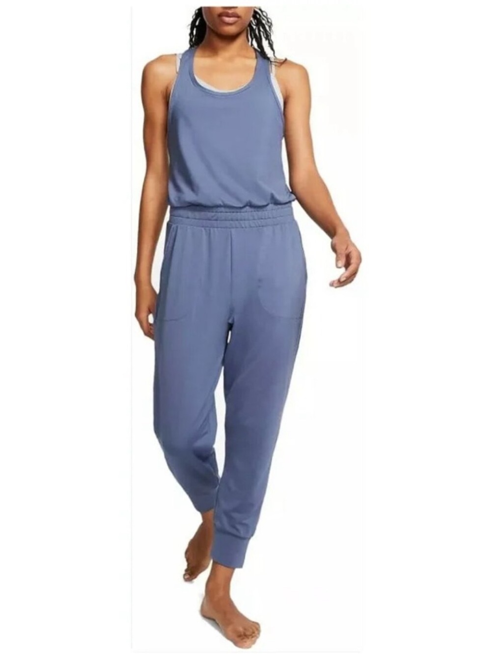 Nike Dri-FIT Yoga Jumpsuit Blue Size M